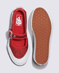 Little Kids Mary Jane Shoe in Glitter Red | Vans on sale