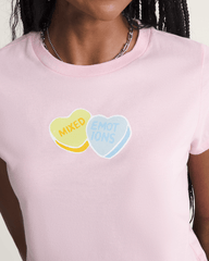 Candy Mixed Emo T-Shirt in Coral Blush Pink | Vans sale