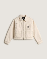 Emily Boxy Work Wear Jacket in Natural Seed | Vans near me