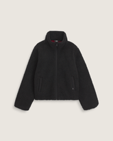 Misty Fog High Pile Jacket in Black | Vans outlet