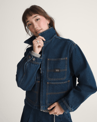 Emily Boxy Work Wear Jacket in Dark Rise | Vans near me