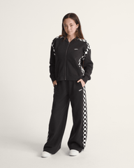 Rookie Track Zip Sweatshirt in Checkerboard Black | Vans discount