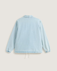 Premium Denim Torrey Coaches Jacket in Light Stonewash Blue | Vans online