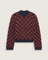 Cameron Sweater in Checkerboard Blue / Red | Vans near me