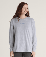 Disco Nights Long Sleeve T-Shirt in Heather Grey | Vans discount