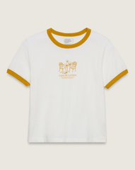 De La Vans Ringer T-Shirt in Lemon / Mustard Yellow | Vans on sale