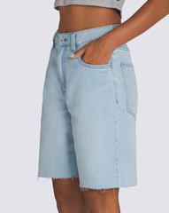 Sirelle Cut-Off 9'' Jorts in Light Stonewash Blue | Vans near me