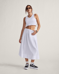 Francesca Full Skirt in White | Vans near me
