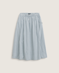 Francesca Full Plaid Skirt in Blue / White | Vans on sale