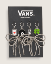 Vans Ws Lucky Shot Shoe Charm Set in Green / Black / White | Vans near me