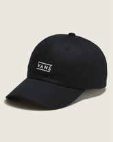 Half Box Curved Bill Jockey Hat in Black | Vans on sale