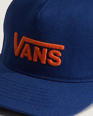 Kids Drop V Logo Snapback Hat in Deep Indigo Blue | Vans online