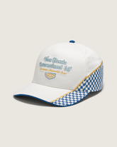 Vans Classic Strapback Hat in White / Blue | Vans outlet