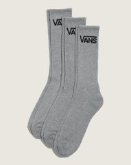 Classic Crew Socks 3-Pack in Heather Grey | Vans discount