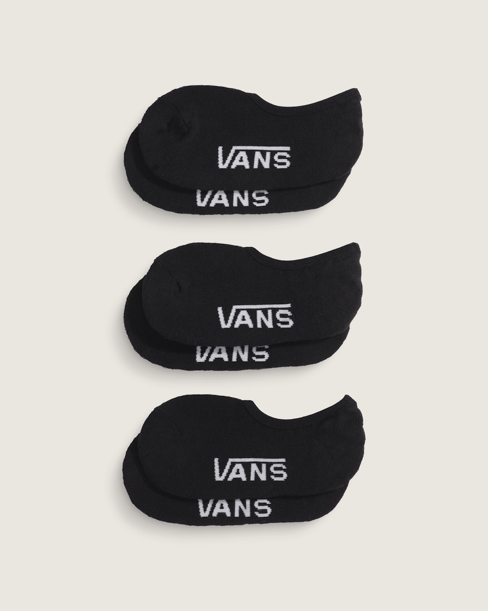 Kids Classic No Show Socks 3-Pack in Black | Vans online