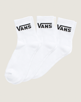 Kids Classic Half Crew Socks 3-Pack in White | Vans online