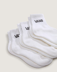 Kids Classic Half Crew Socks 3-Pack in White | Vans online