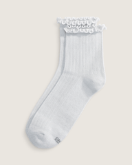 Lettuce Have It Half Crew Socks in Silver Grey | Vans outlet