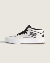 Skate Half Cab Wafflecup Shoe in White / Black | Vans sale