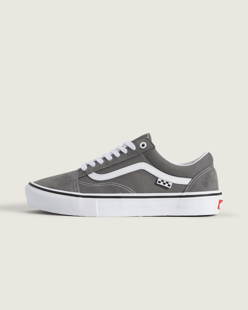 Skate Old Skool Shoe in Pewter Grey / White | Vans on sale