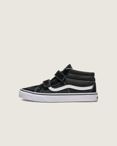 Big Kids Sk8-Mid V Shoe in Black / True White | Vans discount