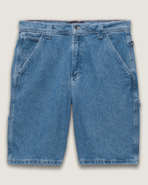 Drill Chore Loose Denim Shorts in Stone Wash Blue | Vans sale