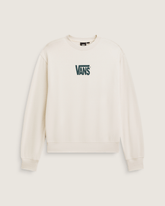 Stretch Logo Crew Sweatshirt in Oatmeal Beige | Vans discount