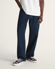 Premium Check-5 Loose Denim Pants in Dark Rinse Blue | Vans on sale