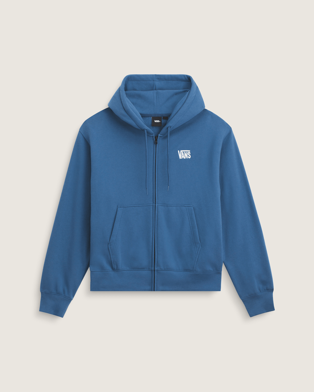 Stretch Logo Zip Hoodie in True Navy Blue | Vans near me