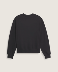 Stretch Logo Crew Sweatshirt in Black / White | Vans on sale