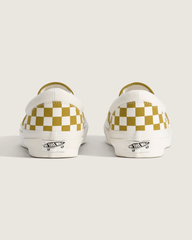 Premium Classic Slip-On Checkerboard Shoe in Checkerboard Burnt Gold Yellow | Vans near me