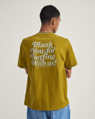 Thanks For Surfin T-Shirt in Burnt Gold Yellow | Vans discount