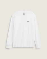 Left Chest Logo Long Sleeve T-Shirt in White / Black | Vans discount