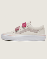 Little Kids Old Skool V Shoe in Marshmallow White / Metallic Pink | Vans online