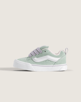 Little Kids Knu Skool Shoe in Grey / Olive Green | Vans on sale