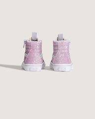 Toddler Sk8-Hi Side Zip Shoe in Glitter Lilac Mist Purple | Vans online