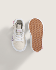 Toddler Sk8-Hi Side Zip Shoe in Beige | Vans sale