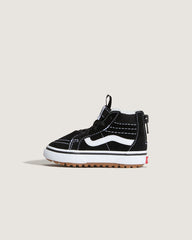 Toddler Sk8-Hi Zip Water Resistant Shoe in Black / White | Vans discount