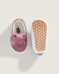 Infant SK8-Hi Crib Shoe in Glitter Dawn Pink | Vans on sale