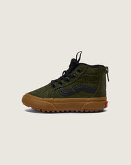 Toddler Sk8-Hi Zip Gum Shoe in Grape Leaf Green / Gum | Vans discount