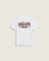 Kids Racing Flames T-Shirt in White | Vans near me