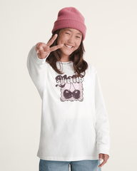 Kids Cherrylace Long Sleeve T-Shirt in Marshmallow White | Vans sale