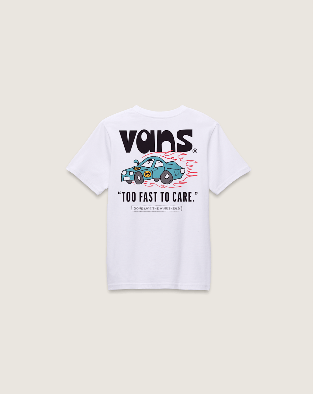 Little Kids Too Fast T-Shirt in White | Vans sale