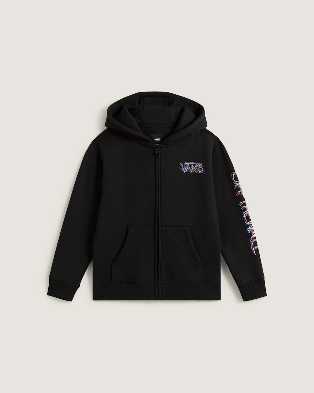 Little Kids Scribbled Past Zip Hoodie in Black | Vans near me