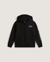 Little Kids Scribbled Past Zip Hoodie in Black | Vans near me