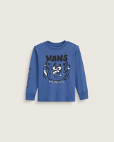 Little Kids Dizzy Bear Long Sleeve T-Shirt in True Navy Blue | Vans discount