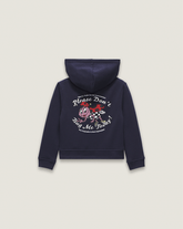 Little Kids Dont Bug Me Zip Hoodie in Parisian Night Blue | Vans near me