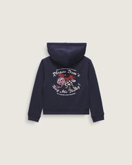 Little Kids Dont Bug Me Zip Hoodie in Parisian Night Blue | Vans near me