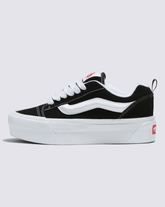 Knu Stack Shoe in Black / True White | Vans on sale