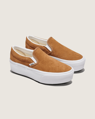 Classic Slip-On Platform Shoe in Chipmunk Brown | Vans outlet